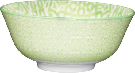 Kitchencraft Kom Green And White Tile Effect 15,7 Cm Keramiek
