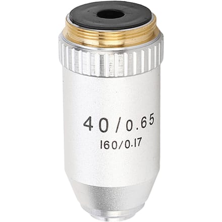 Objectif Acromatique 40X Taille RMS Laiton Acier Inoxydable Rebond Automatique Remplacement d'Objectif de Microscope