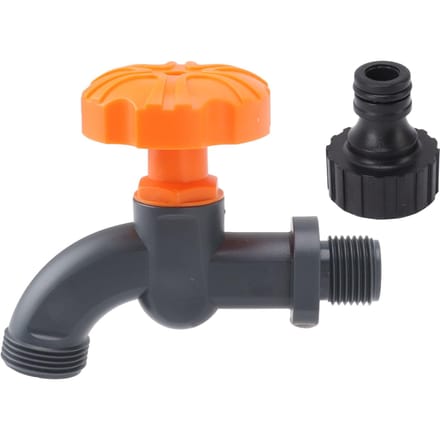 Kraan Multifunctioneel Plastic Staal Afdichtend Lekvrij Tuinslangkraan voor Aquarium Vissen orange