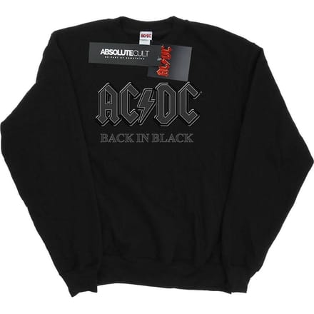 AC/DC Heren Sweatshirt Terug In Zwart (Zwart)