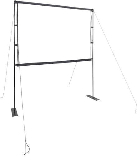 Projectiescherm met standaard - Mobiel scherm - Filmavond thuis - Matte lichtverspreiding - 100 inch - Wit