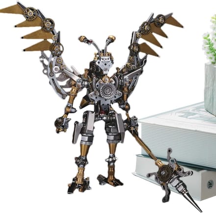 Metal Puzzels - 3D Modellen - Brein Trainen - Duurzaam Metaal - ca. 21 cm - Gekleurd