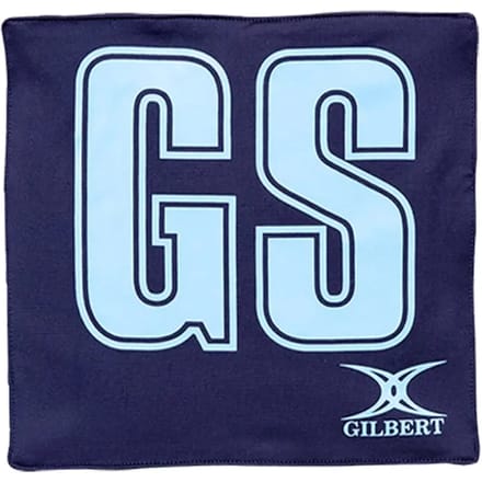 Gilbert Netball Patch Pro Bibs - One Size - Navy / Sky