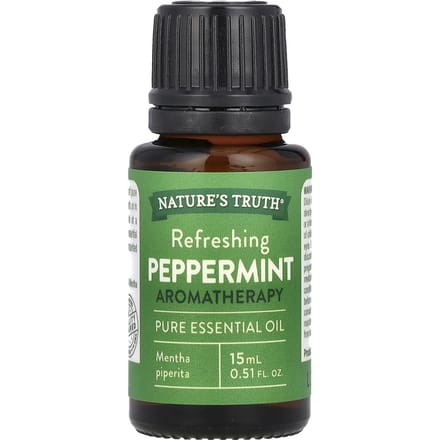 Nature's Truth, Pure Etherische Olie, Verfrissende Pepermunt, 0,51 fl oz (15 ml)