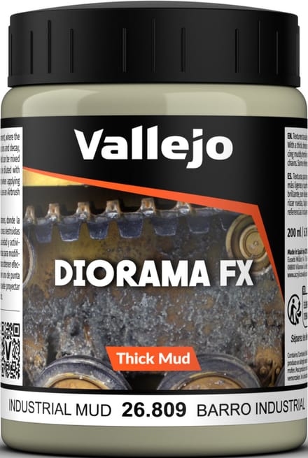 Vallejo val 26809 - Industrial Mud Thick Mud Weathering Effects - 200ml