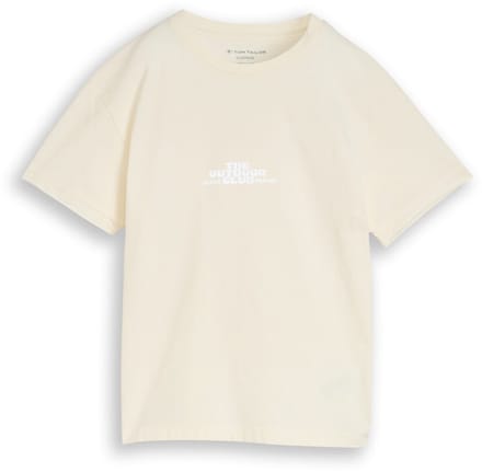 Tom Tailor - Glow-in-the-dark oversized T-shirt - Maat 152 - Wool White