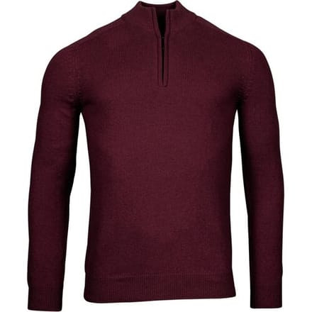 Baileys Trui Half Zip Single Knit Aubergine / male