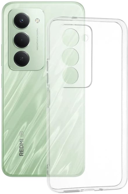 Hoesje geschikt voor Xiaomi Redmi 15 - Techsuit Clear Silicone Back Cover - Transparant