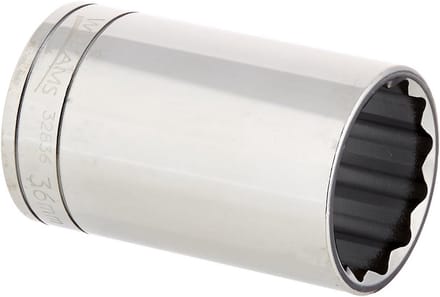 Diepe 12-punts dop met 1/2 inch aansluiting, 36mm