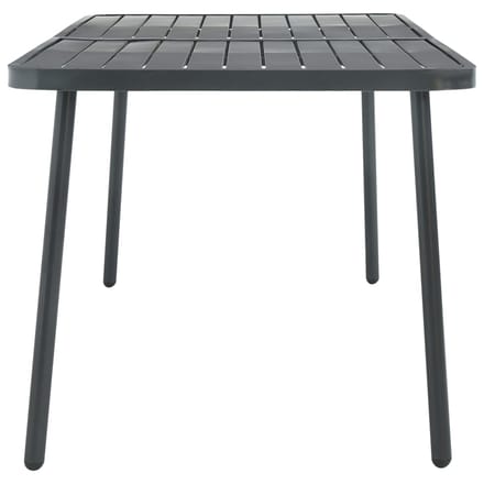 vidaXL - Tuintafel - 180x83x72 - cm - staal - donkergrijs