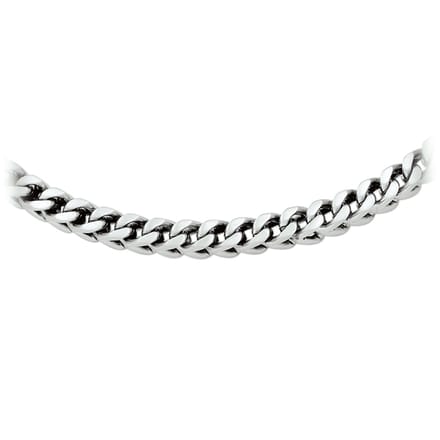 Collier Gourmette Poli/mat 6 Mm 55 Cm