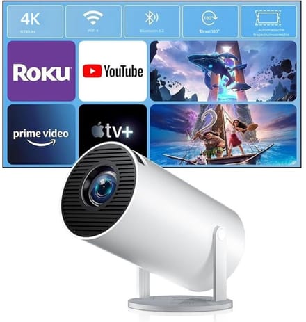 Nexvo® Draagbare beamer - Beamer - Projector - Mini Beamer - Wit -10cm x 16cm x 10cm
