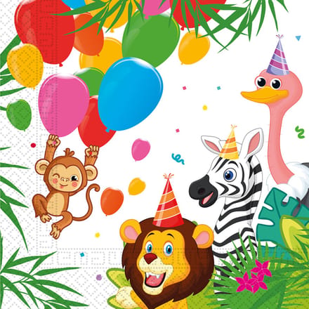 Wefiesta - Plastic tafelkleed jungle party - 120 x 180 cm