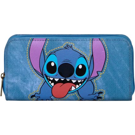 Karactermania - Disney - Lilo en Stitch - Pasjeshouder - Portemonnee met rits - Portefeuille - Blauw