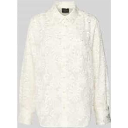 regular fit overhemdblouse met floraal motief