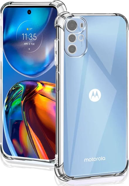 Hoesje geschikt voor Motorola Moto E32 / Moto E32s - Techsuit Shockproof Silicone Back Cover - Transparant