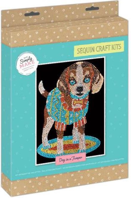 Simply Make Sequin Craft Kit - Dog in a Jumper
