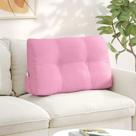 vidaXL - Rugkussen - Roze - 80 - x - 24 - x - 50 - cm - Stof