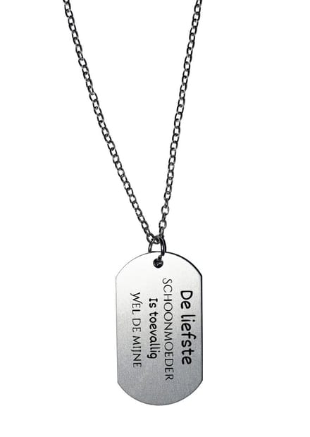 Akyol - de liefste schoonmoeder is toevallig mijn schoonmoeder ketting - Moeder - schoonmoeder - moederdag - cadeau - kado