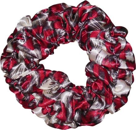 Scrunchie groot panterprint rood
