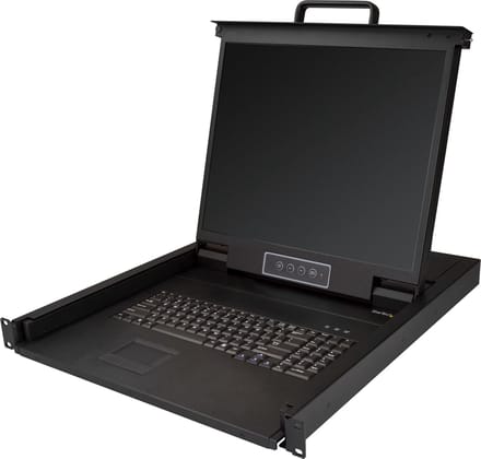 StarTech.com 1U 19" Rackmount LCD Console - USB + PS/2 - KVM console - 19"