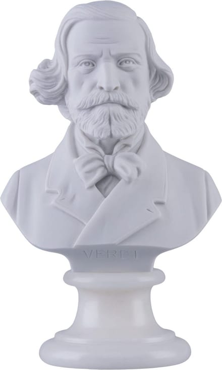 Music Gifts - Albast borstbeeld Giuseppe Verdi - 22 cm