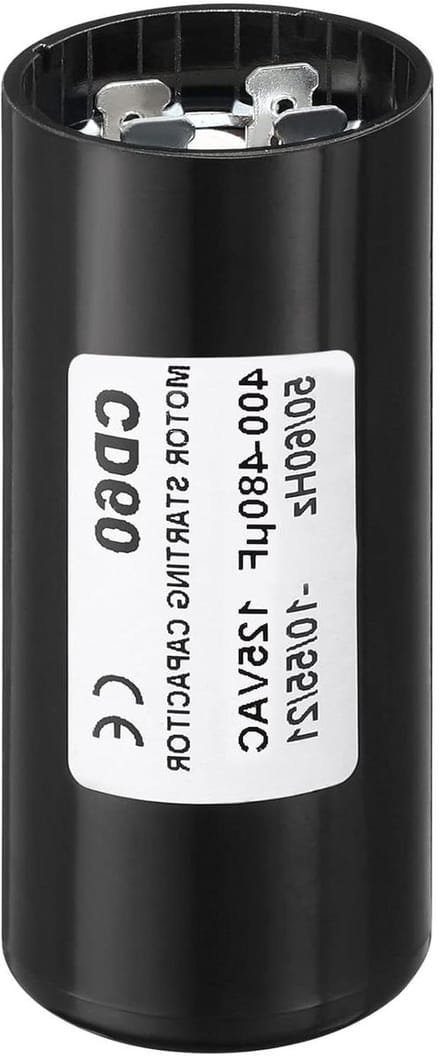 Motor Startcondensator - Start Capaciteit - Motor Starten - Hoge Capaciteit - 125 Volt - Zwart