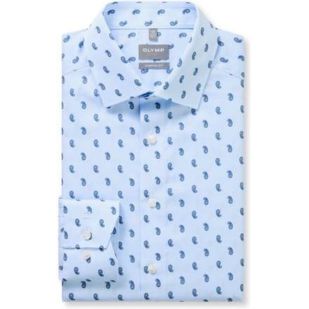 OLYMP Luxor Overhemd, Comfort Fit, New Kent, Bleu
