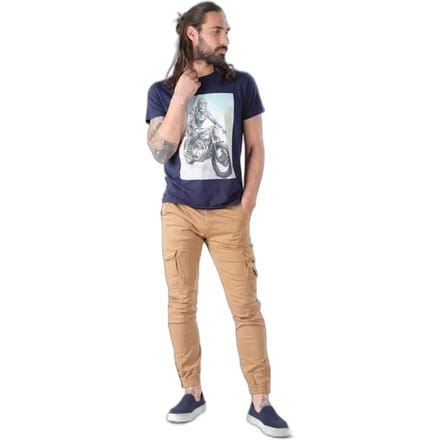 DEELUXE T-shirt met motorprintRINGO Navy