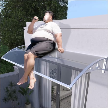 Deur Luifel - Overkapping Entree - Bescherming Buiten - Stil Polycarbonaat - 100x240cm - Transparant