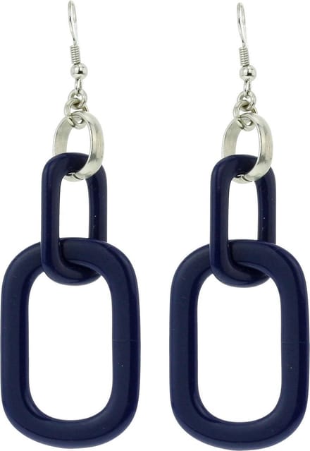 Behave - Oorbellen met ovale hanger - Modern design - 7,8 cm lang