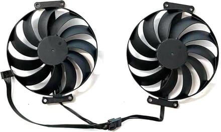 Ventilator - Koeler - Videokaart Koeling - Dubbele Ventilatoren - 95mm - Zwart