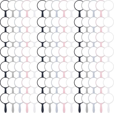 Set van 100 Compacte Handspiegels met Handvat voor Make-up en Reizen