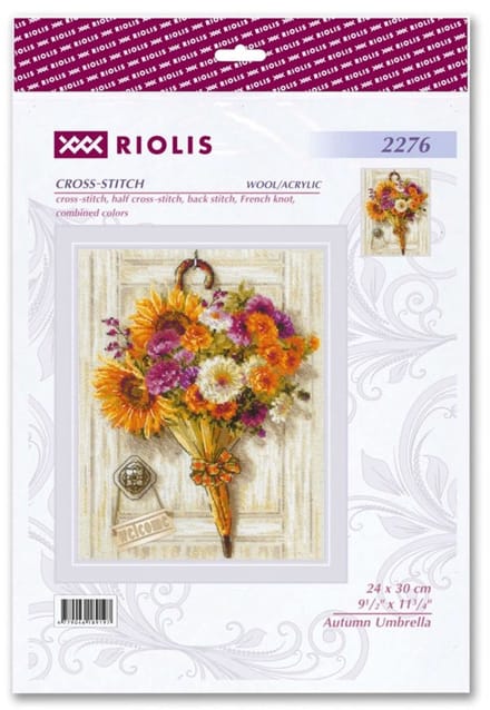 Riolis borduurpakket herfst boeket 2276 telpatroon