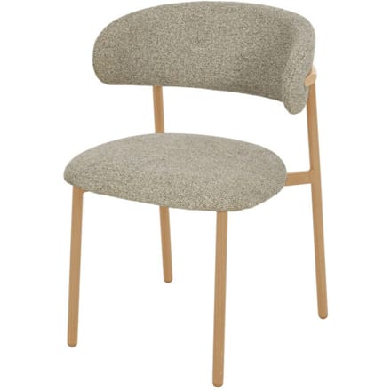 Livingfurn eetkamerstoel micah hush oak set van 2 58x54.4x78cm