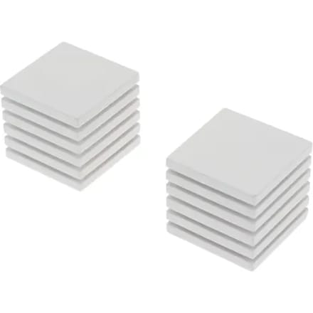 Decomode Eindknop Gordijnroede Wit Gestreept Kubus 28mm 2st