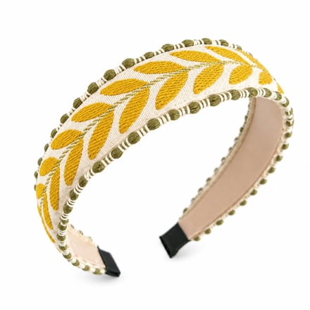 Retro Ibiza Haarband - Geel | Diadeem | Polyester | Fashion Favorite