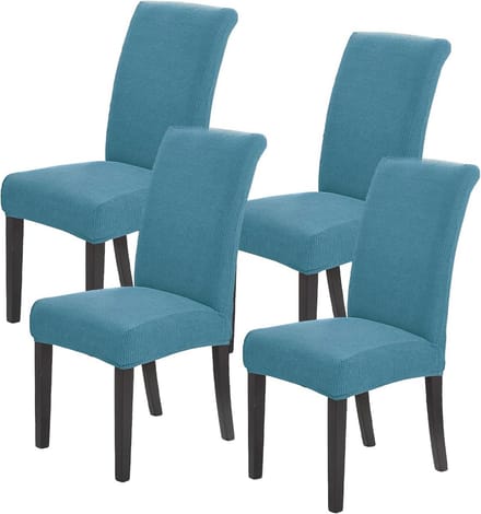 Stretch Stoelhoezen voor Eetkamerstoelen - Set van 4, Afneembaar en Wasbaar