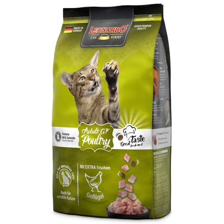 1.8kg Leonardo Adult Graanvrij met Gevogelte Katten droogvoer