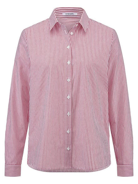 Blouse lange mouwen Van Peter Hahn rood