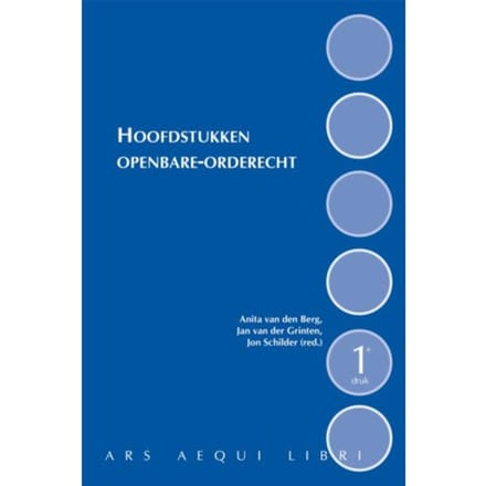Hoofdstukken Openbare-Orderecht - Ars Aequi Cahiers - Anita van den Berg