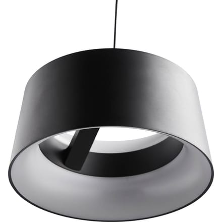 LOOM DESIGN LED hanglamp Cookie, zwart aluminium Ø 15 cm