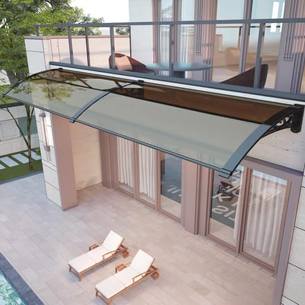 Regenhoes - Overkapping Deur - Bescherming Buiten - Waterdicht UV - 80x200cm - Bruin Blad
