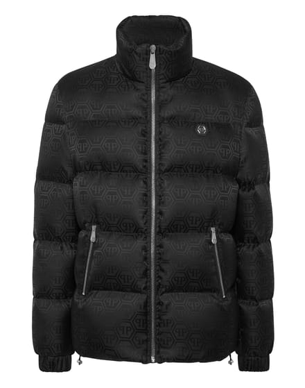 Short Nylon Puffer Jacket Monogram