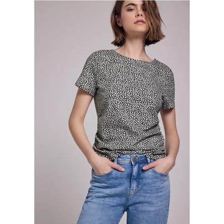Shirt met ruguitsnijding