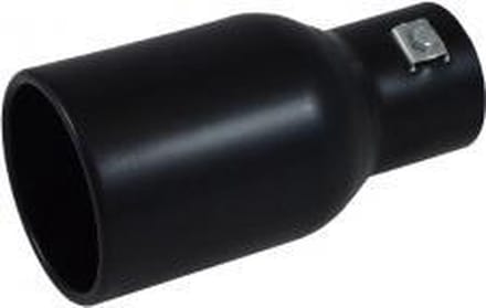 IVOL Zwart uitlaatsierstuk Rond groot - passend 49-62 mm