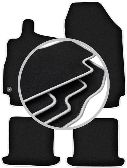 CARLUX-SILVER automatten voor: Renault Megane III cabrio (2008-2015)