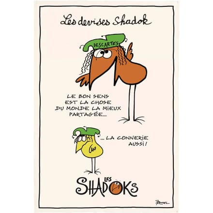 Theedoek - gezond verstand Winkler Shadoks