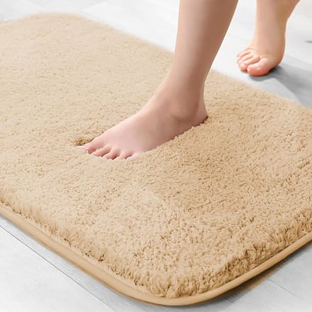 AHD® Badmat - Badmat Antislip - Douchemat - Kameel - ‎60cm x 40cm x 2cm