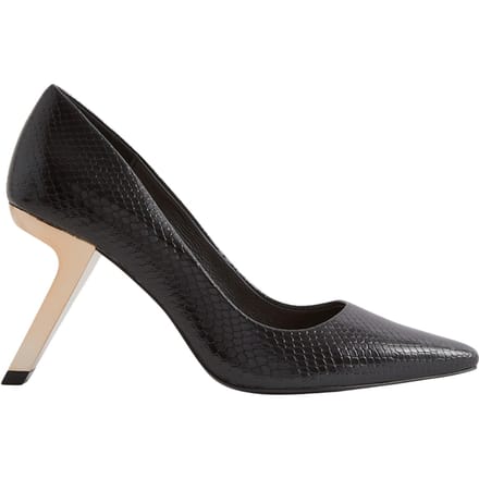 Reiss Leather Court Black Größe: 37 | Pumps Outlet | Damen | Schwarz